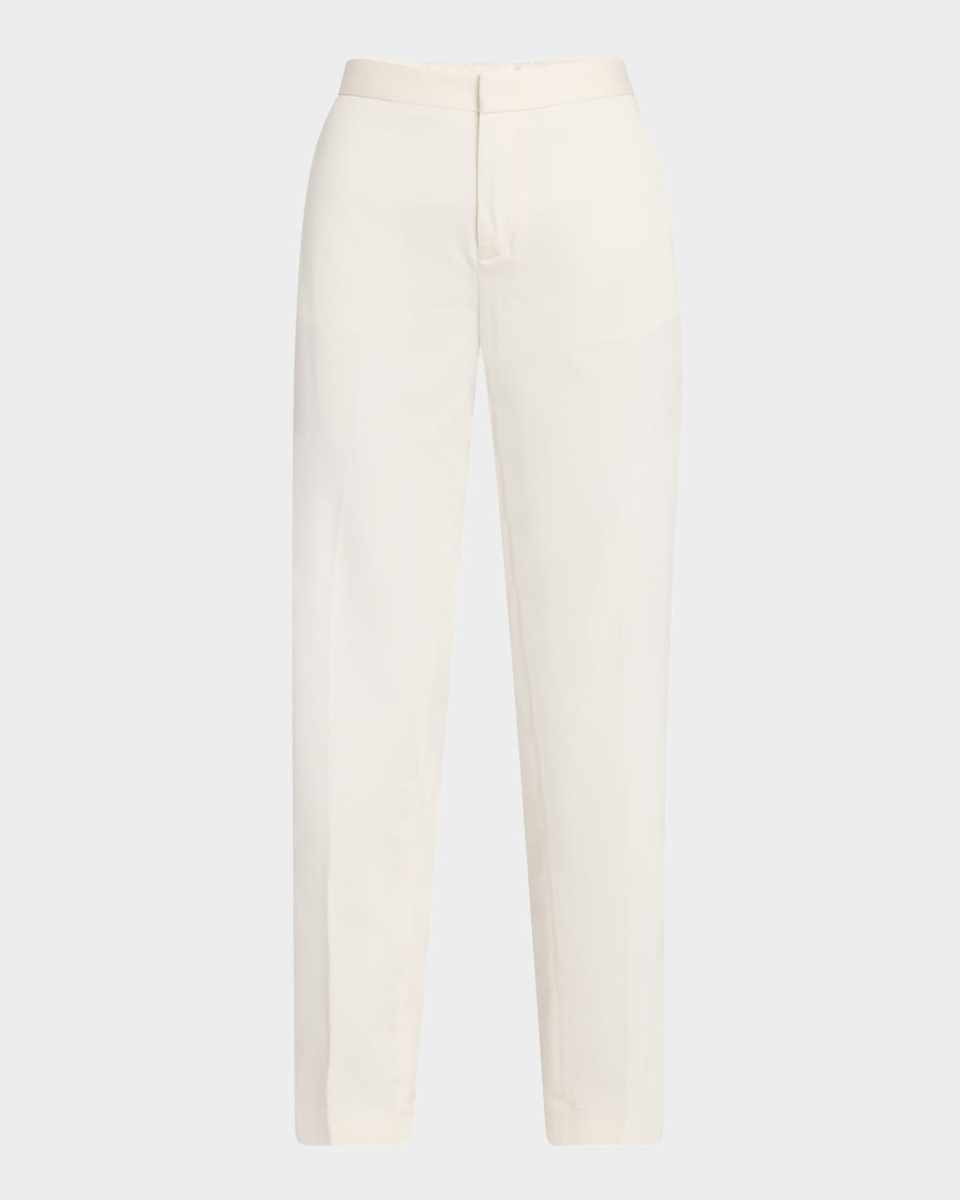 Cropped Cotton Gabardine Trousers
